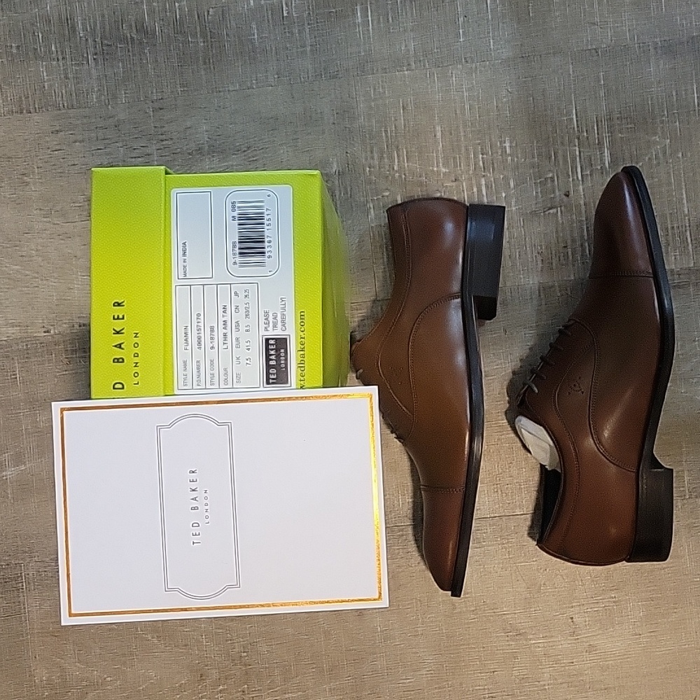 New ted baker fuamin size 8.5 dress shoes